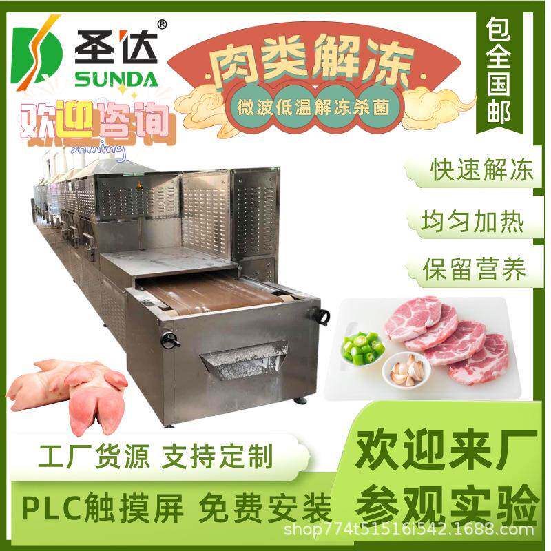 猪蹄微波解冻机 肉类微波化冻均匀化冻锁鲜保营养 冻肉低温化冻机