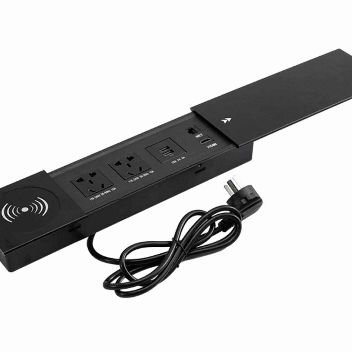 嵌入式插座多功能桌面插座岛台面无线充电办公滑盖隐藏式插座线盒,影音电器,电源插座/接线板,淘宝优惠券,粉丝福利购,淘宝优惠卷