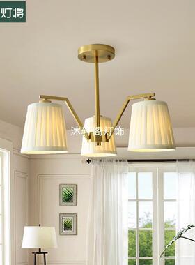 现代美式吊灯法浪漫温馨客约厅卧MD-06-49卧室餐厅吊灯简主复古吸