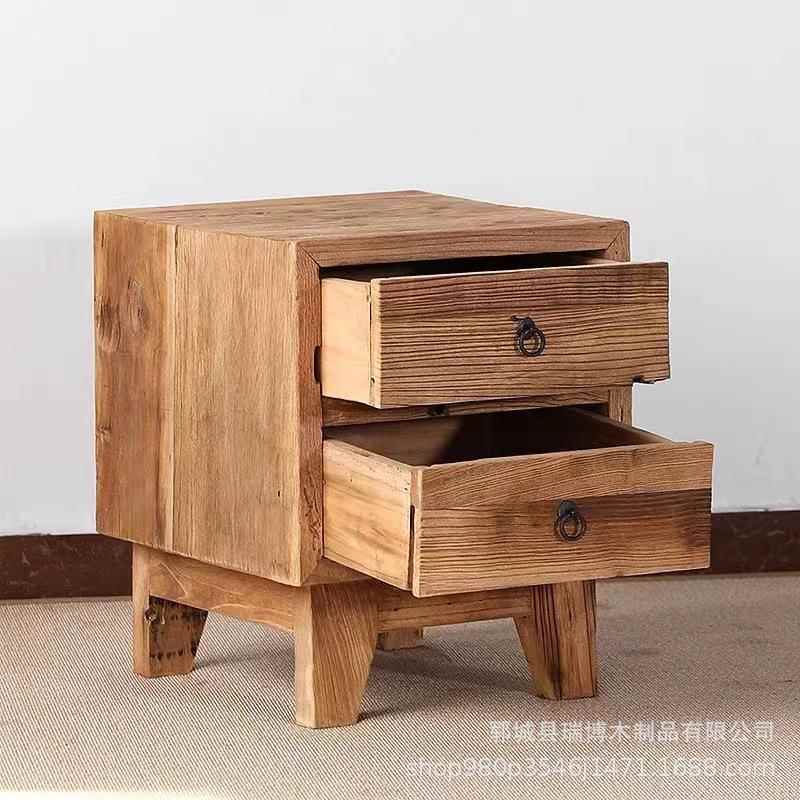 床头柜现代简约日式榻榻米地台小柜子卧室经济型实木脚收纳矮柜图片