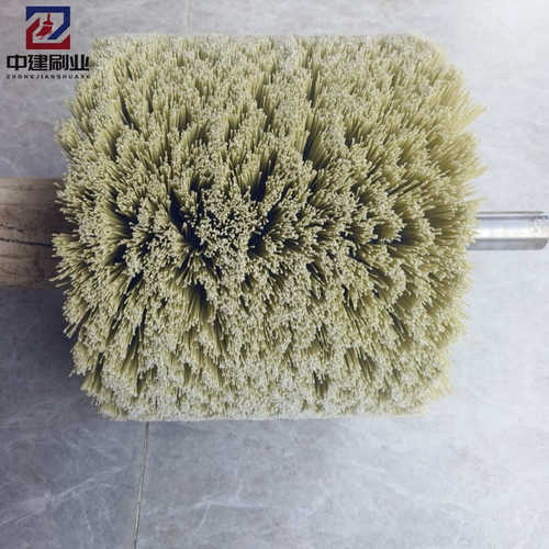钢丝丝刷金刚砂工业轮抛光压片刷辊定制式除锈碳化硅辊刷打磨磨料