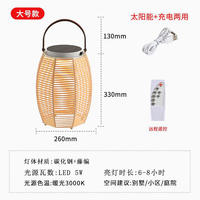 Solar garden light Portable Lantern, High-brightness solar lawn light, camping and tea gathering atmosphere light thumbnail 2