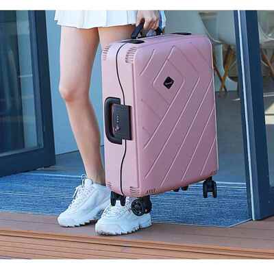 正品新款潮步步乐行李箱码登箱密拉杆箱20寸2428机旅行箱男女撞色