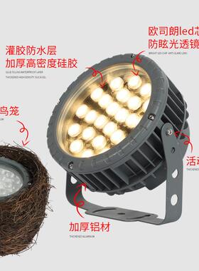 HY-NCD-3LED仿鸟巢灯化鸟真巢投光灯鸟巢照树灯2窝4W36W射树灯景