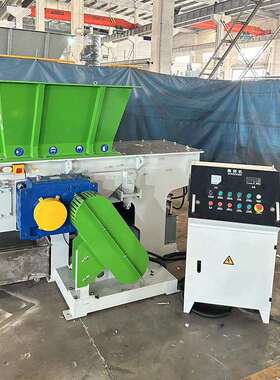 BSJ800双轴撕碎机机通用塑料机头料餐厨垃圾现货批再生料粉碎机