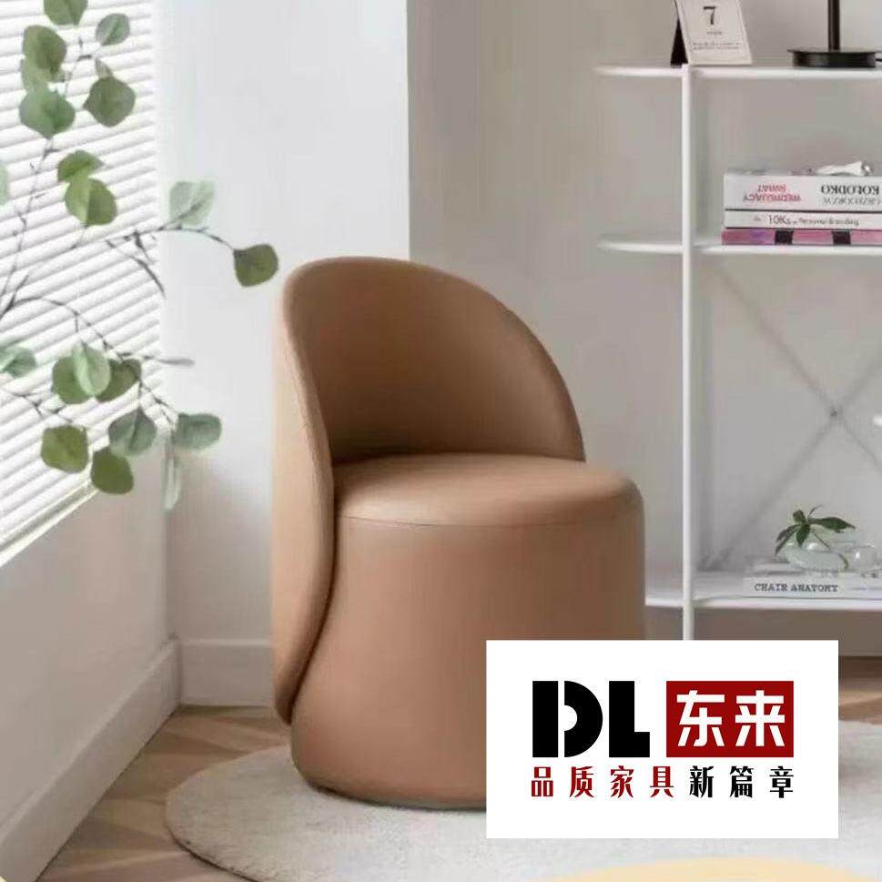 2025新款网红轻奢拇指凳可旋转梳妆凳极简休闲卧室家用办公化妆凳