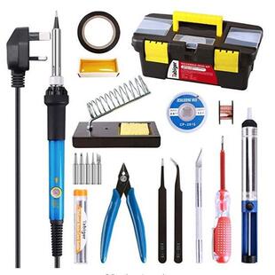 220V恒温电洛铁调温络铁110V焊接工具套件外贸出口 60W电烙铁套装
