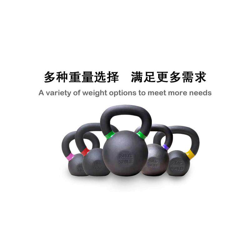 圈男士烤健身深铸铸铁实心漆铁壶家用蹲毛女生实心哑铃臀铃练