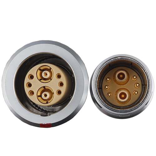 CFJ-FGG+EGG 3B 846 插头插座 6+2同轴混装连接器 M18自锁连接器