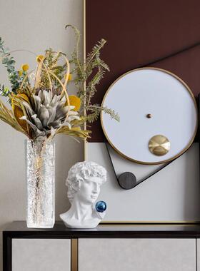 左顾田园仿真花高档新款摆件假花艺术餐桌茶几角几客厅电视柜装饰