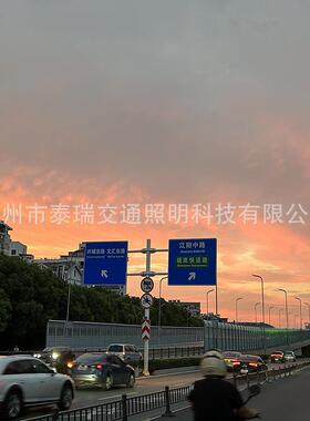 交通标志牌杆道路悬臂指示标识牌立杆L八角监控红绿信号灯杆