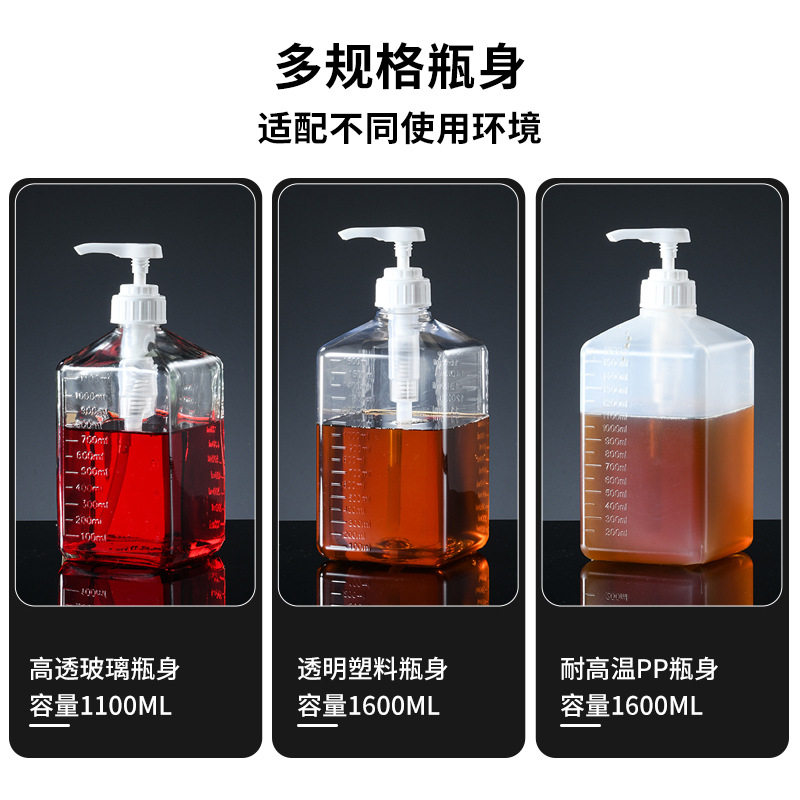 装果糖水的桶容器分装盒红糖浆蜂蜜罐小挤压式果酱专用空瓶子摆摊