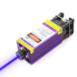 oxlasers 450nm 3.5W蓝光激光模组可调焦大功率DIY激光头雕刻机用