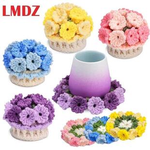 LMDZ Crochet Kit for Beginners Adults Flower Kits Coasters