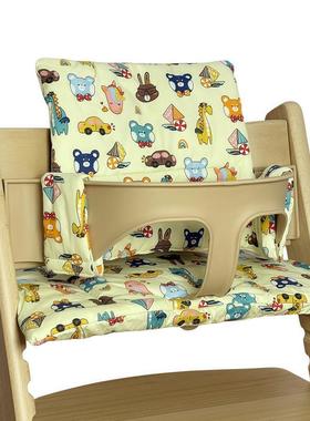 儿椅童成JWO长吃椅坐餐垫靠垫宝宝椅垫饭椅纯棉垫子婴儿椅防垫水