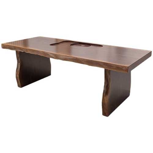 新中式客厅茶桌茶馆会客洽谈小茶台套装办公室接待大板桌功夫茶几