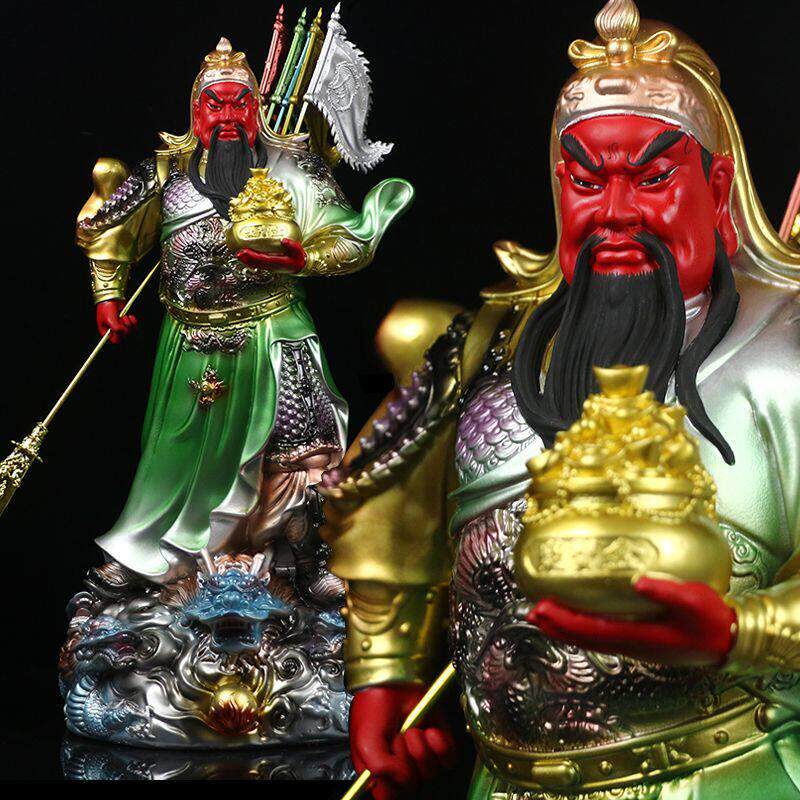 武财神爷关公神像摆件镇宅招财关二爷关羽雕像树脂像供奉居家用