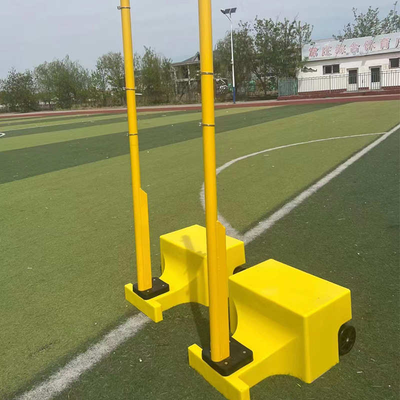 标准室内外比赛羽毛球柱便携式羽毛球网架户外移动可升降排球架厂