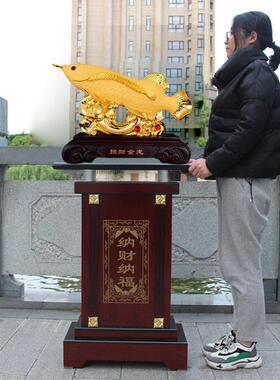 落地招财金龙鱼摆件工艺品送朋友酒店饭店公司办公室乔迁开业礼品
