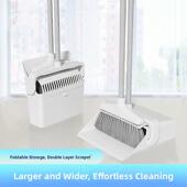 不沾毛扫头发扫把家用扫帚梳齿套装 扫把簸箕套装 折叠式 长青藤新款