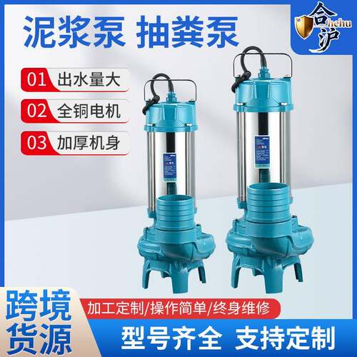 污水泵抽粪泥浆排污泵家用220V380V高扬程农田灌溉潜水泵