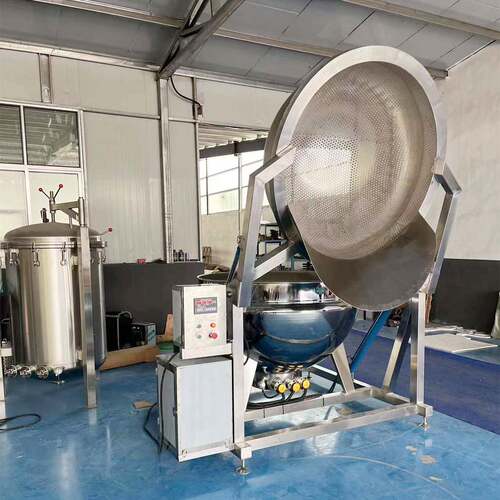 全自动翻筐出料夹层锅冷吃兔卤味卤煮锅豆制品鹌鹑蛋漂烫蒸煮锅