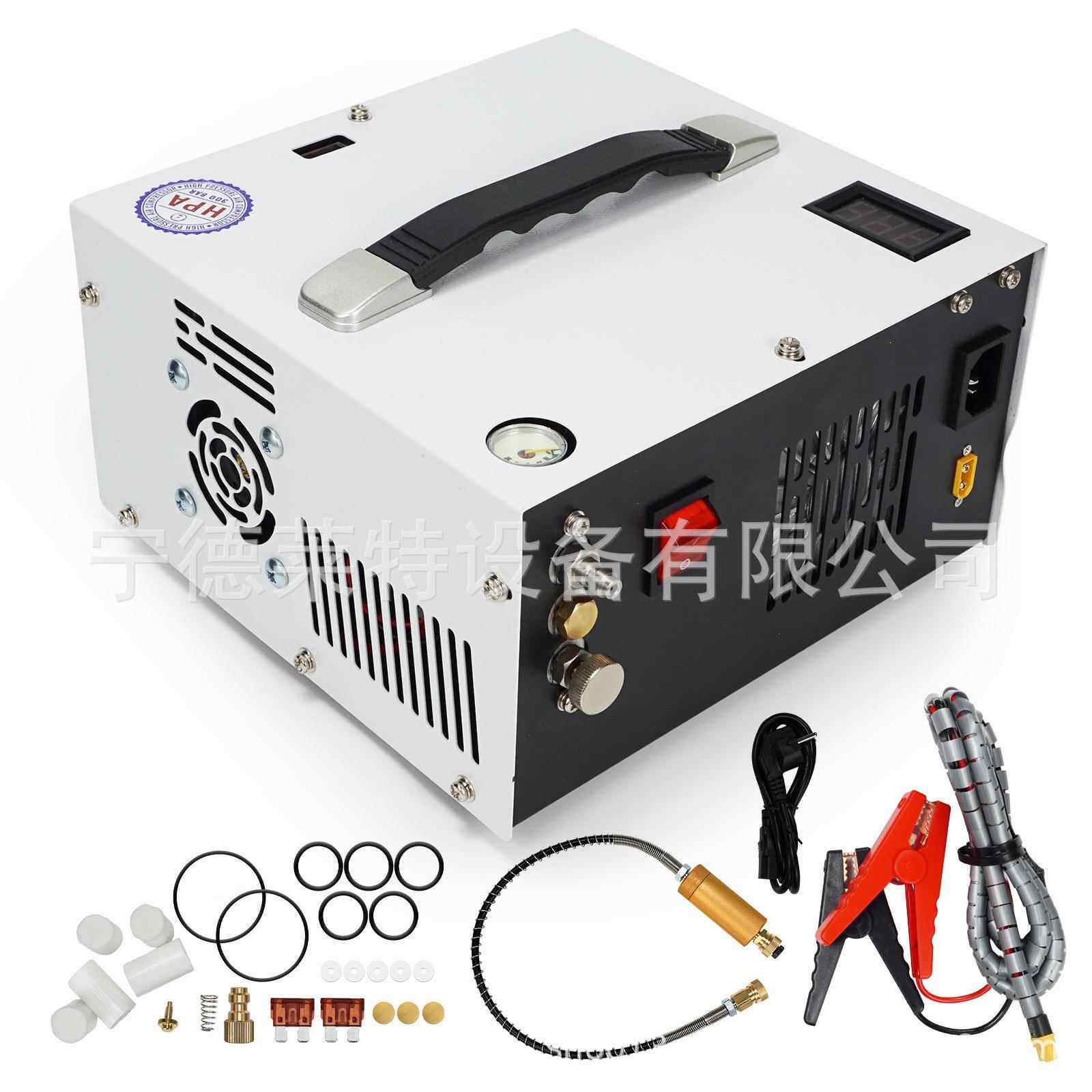 内置12伏车载高压打气泵30mpa打气机充气泵4500psi打气筒40mpa