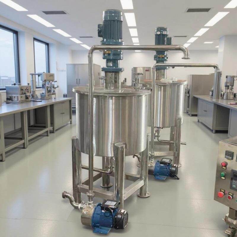 大量现货护肤甘油搅拌桶化妆品立式混合设备2000L护手霜调配罐
