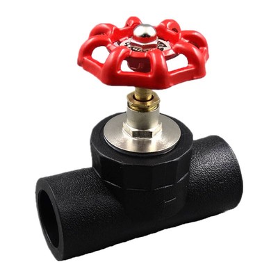 PE截止阀门水管开关20/25/32/40/50/63/75/90/110 PE水管管件接头