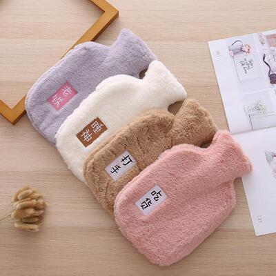 Hot water bottle with filling for warming hands, explosion-p