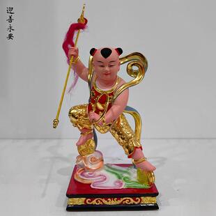 哪吒三太子木雕彩绘家用供奉摆件如来佛厂家直销迎善永安工艺神像