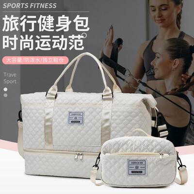 Purple Expanded Luggage Storage Bag Lightweight Foldable