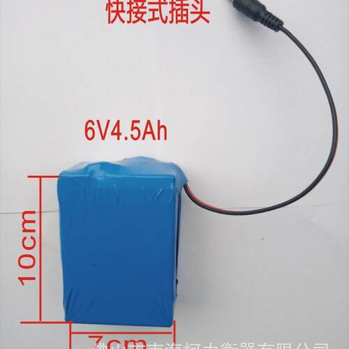 广东电池6V4AH电子秤电池衡之宝英展电池电子秤专用电池耀华电池