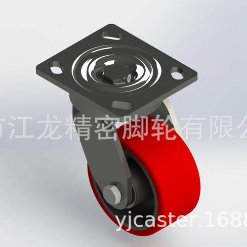 400kgs重重型4寸465型轮耐万高强度加强型抗冲击波盘磨脚向轮