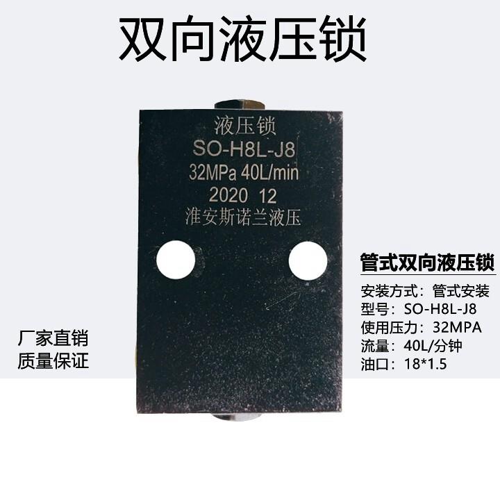 双向油缸液压锁平衡阀止逆阀保护油缸压力止回阀油缸安全阀保压阀
