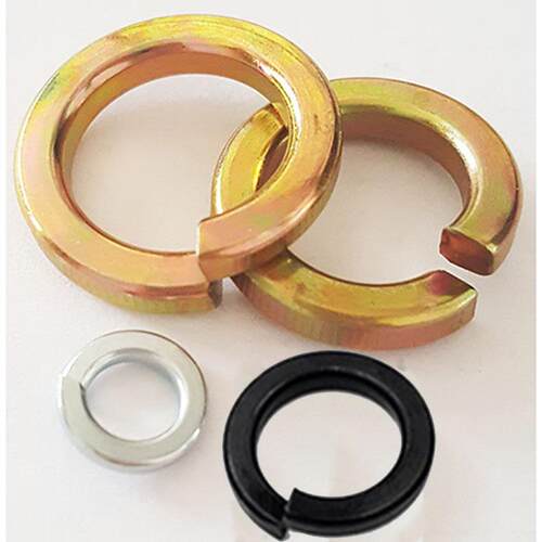 M3-M100高强度弹垫8级发黑色镀锌彩色白锌GB93标准型弹簧垫圈