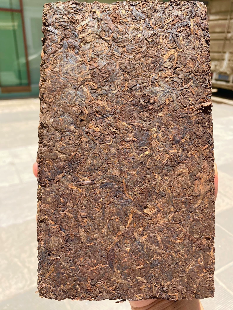 猛海布朗山大樹茶2013年2斤重的老茶頭磚普洱熟茶磚茶茶磚 普洱茶 BUASHOP普洱老茶