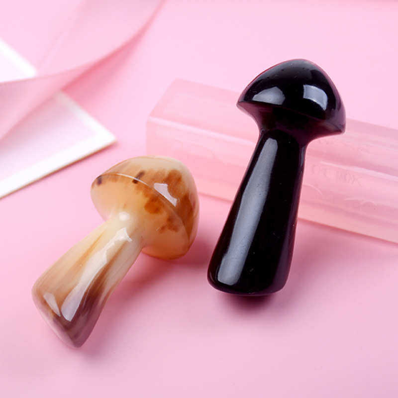 牛角小蘑菇头脸部点穴拨筋棒眼部刮痧板拨筋棒美容棒面部通用批发