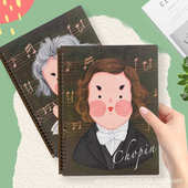 钢琴乐谱夹a4活页谱夹子音乐家钢琴专用琴谱夹不反光可修改曲谱夹