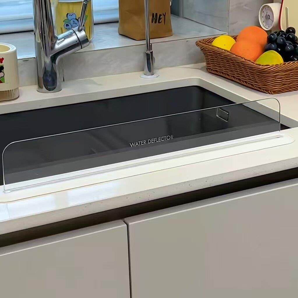 厨房挡水条家用水槽挡水板卫生间浴室洗手台防水贴防溅水挡板隔板
