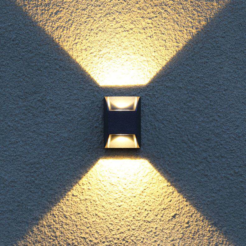 led户外双壁灯外墙上下射灯庭院阳台防水洗墙灯可定制低压24v