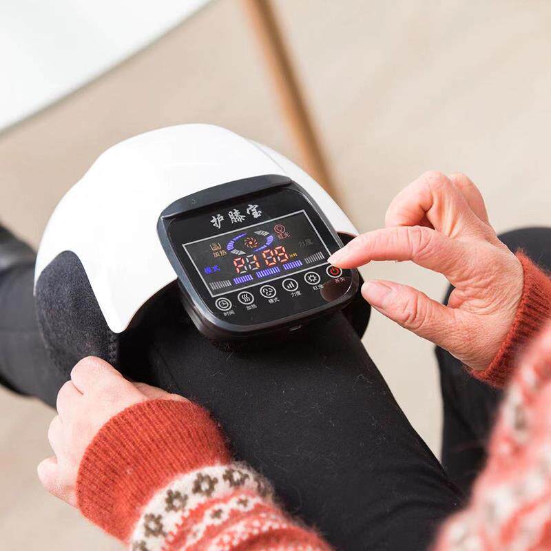 膝盖关节按摩仪器热敷疼痛护膝电疗加热保暖老人老寒腿按摩器理疗