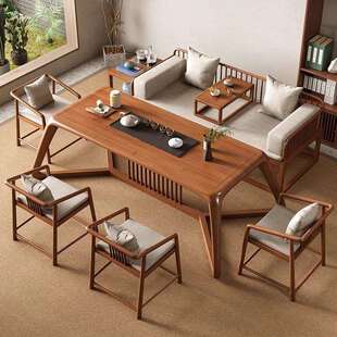 茶桌小型家台用组休合茶桌一体整套茶几家用客厅阳闲LIF一 新中式