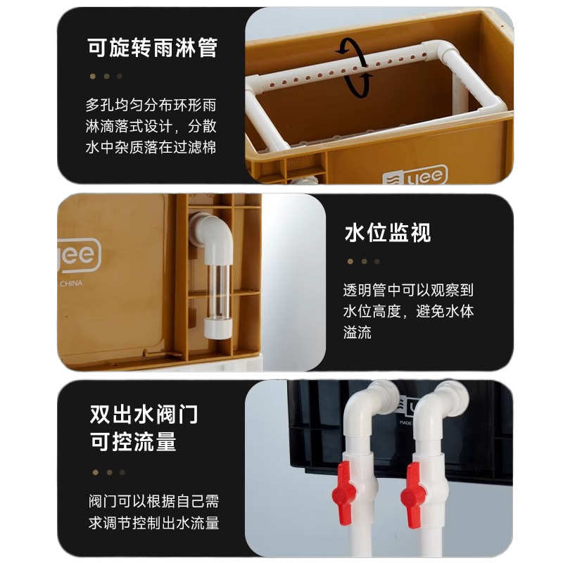 鱼缸过滤箱周转箱静音上置滴流盒水循环外置过滤桶鱼池过滤器