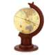 批发木质大号仿古地球仪32cm摆件led台灯办公室家居装 饰开业礼品