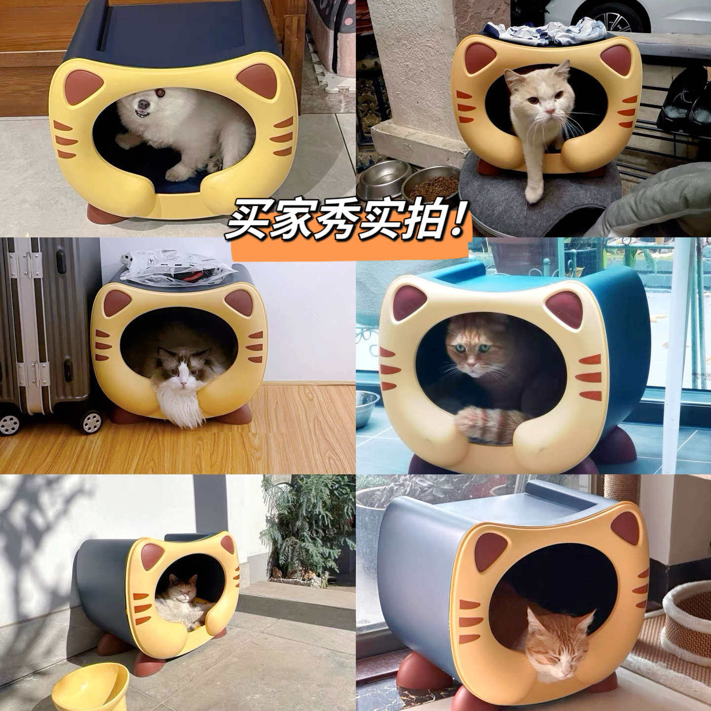 猫窝四季通用夏天流浪户外塑料夏季猫咪房子防水室外猫屋保暖狗窝