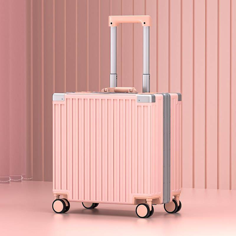 高档铝框登小机箱轮20寸行李箱型女轻便拉杆箱箱迷你旅行箱万向密