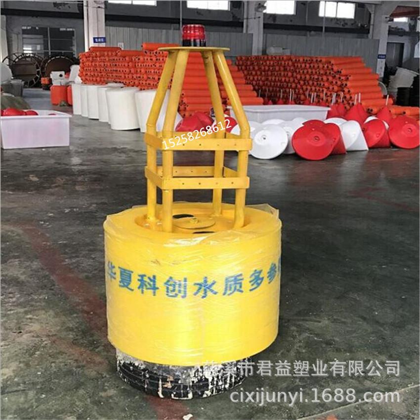 供应运河用锥形航道标一体式塑料浮标椎体航标带警示灯价格