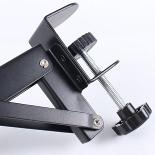 十字绣桌边夹免打孔桌夹式配件桌面延伸置物架可折叠托架键盘支架