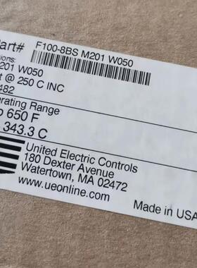 美国UE温度开关 F100-8BS/7BS/6BS/5BS/4BS/3BS/2BS/1BS E100-4BS